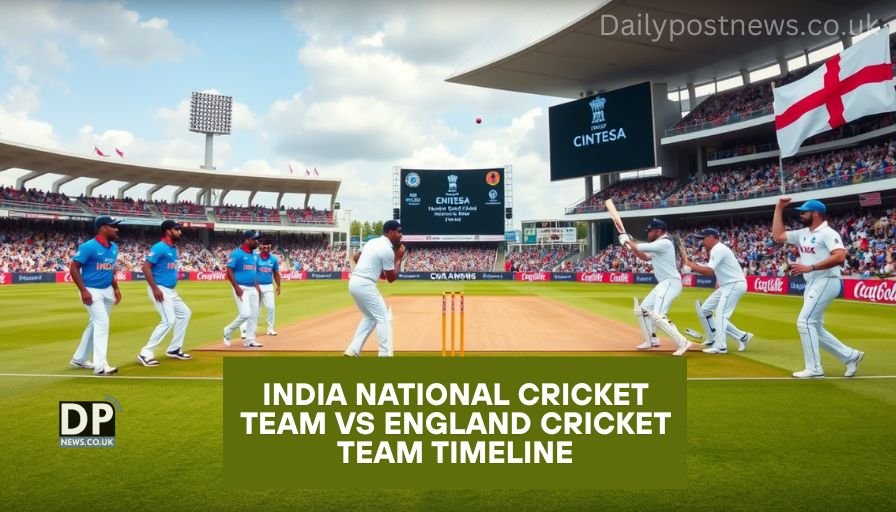 India National Cricket Team vs England Cricket Team Timeline